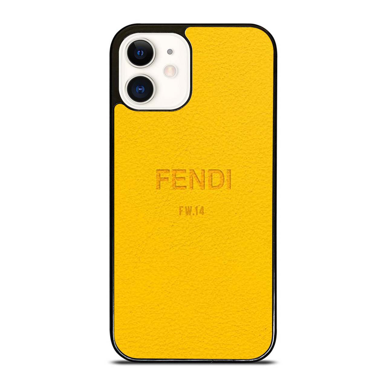 FENDI ROMA YELLOW iPhone 12 Case Cover